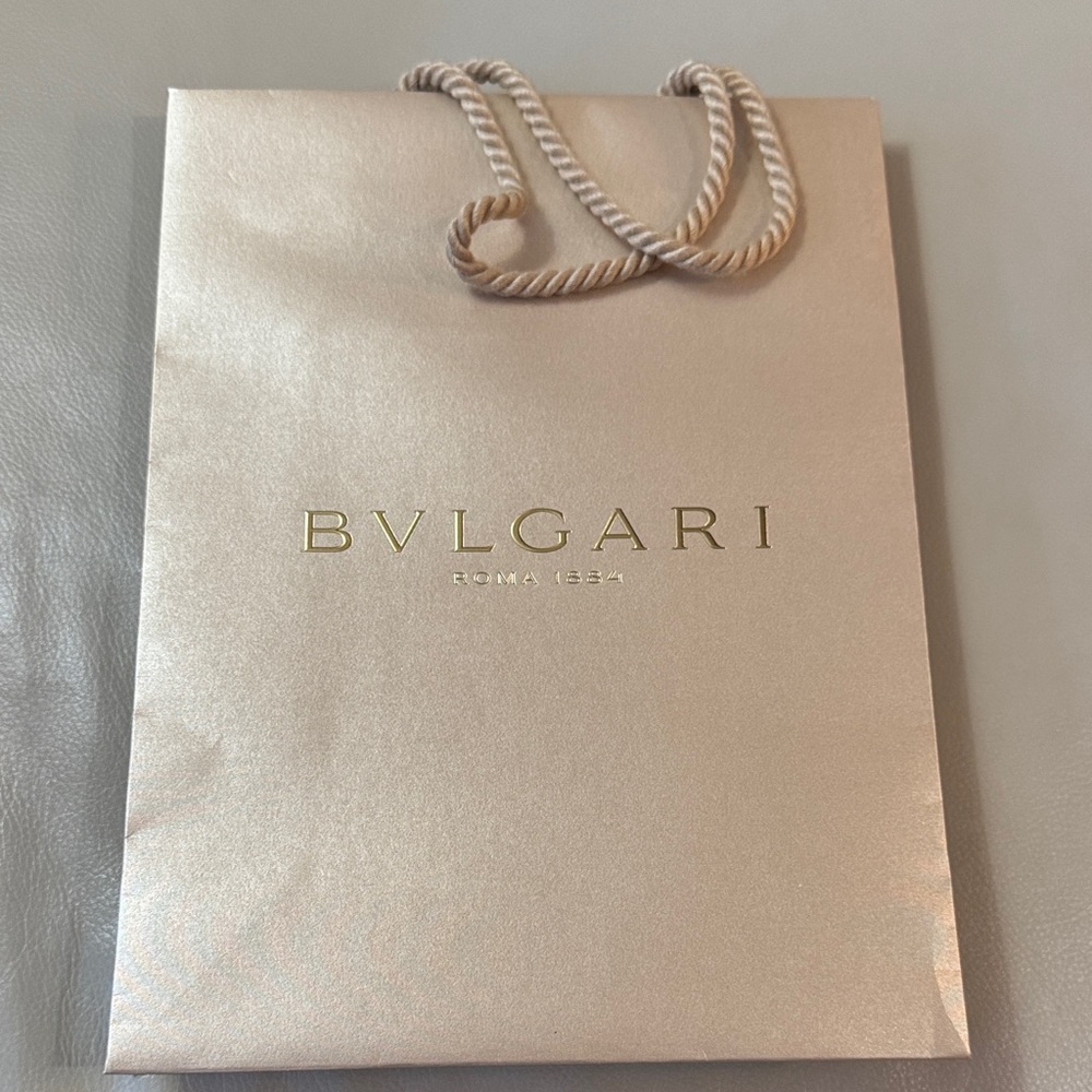 Bulgari Gold Shopping Bag